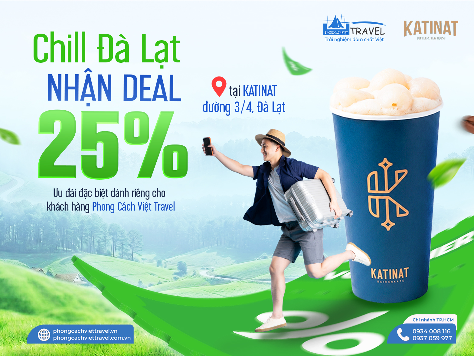 PHONG CÁCH VIỆT TRAVEL x KATINAT
HÈ CHILL ĐÀ LẠT – SĂN DEAL SIÊU HOT